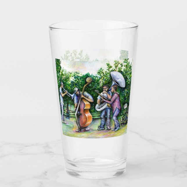 Mama Never Warned Me about Tuba Players Glass (Front)