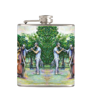 Mama Never Warned Me about Tuba Players Hip Flask