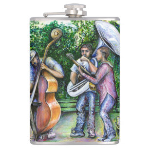 Mama Never Warned Me about Tuba Players Hip Flask