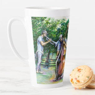 Mama Never Warned Me about Tuba Players Latte Mug