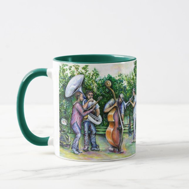 Mama Never Warned Me about Tuba Players Mug (Left)