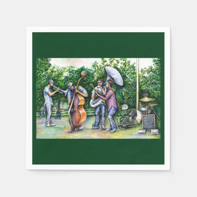 Mama Never Warned Me About Tuba Players Napkin (Front)