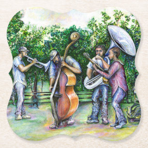 Mama Never Warned Me about Tuba Players Paper Coaster