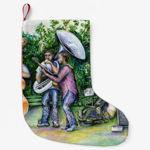 Mama Never Warned Me about Tuba Players Small Christmas Stocking