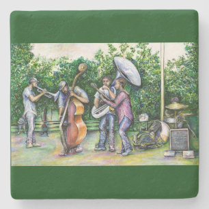 Mama Never Warned Me about Tuba Players Stone Coaster
