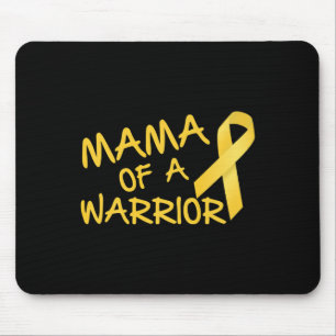 Mama Of A Warrior Childhood Cancer Awareness 1  Mouse Mat