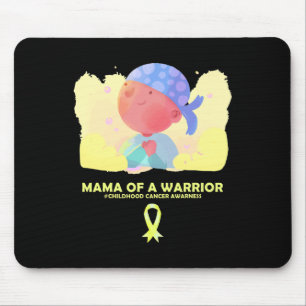 Mama Of A Warrior  Childhood Cancer Awareness  Mouse Mat
