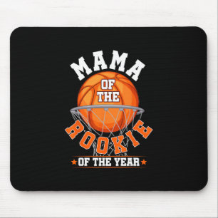 Mama Of Rookie 1st Birthday Sketll Family Matching Mouse Mat