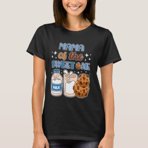 Mama of Sweet One Cookies and Milk 1st Birthday Pa T-Shirt
