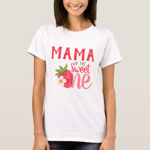 Mama Of Sweet One Strawberry 1st birthday Party T-Shirt