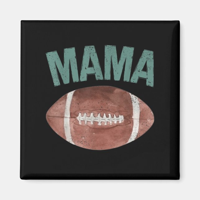 Mama Of The 1 Year Old Football 1st Year Down Birt Magnet (Front)