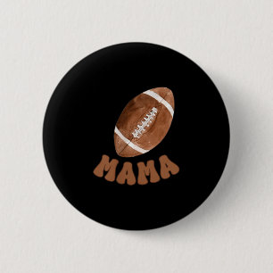 Mama Of The 1 Year Old Football First Birthday Boy 6 Cm Round Badge