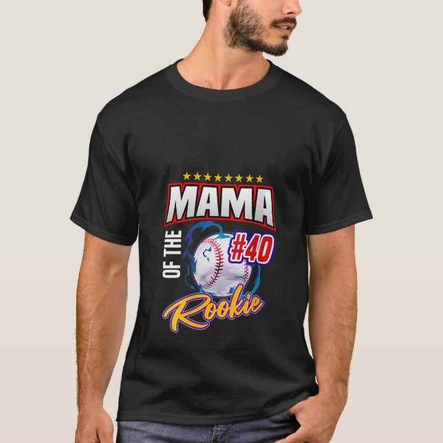 Mama Of The 40th Birthday Basketball Themed 40 Yea T-Shirt (Front)