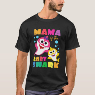 Mama Of The Baby Shark Birthday Mama Shark T-Shirt