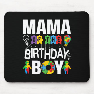 Mama Of The Birthday Boy Autism Mom  Mouse Mat