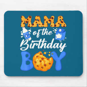 Mama Of The Birthday Boy Milk And Cookies 1st Birt Mouse Mat