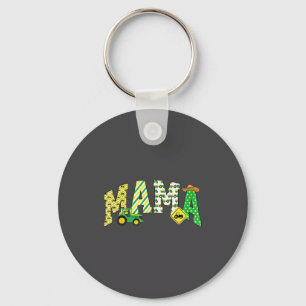 Mama Of The Birthday Boy Tractor Farm Trucks Famil Key Ring