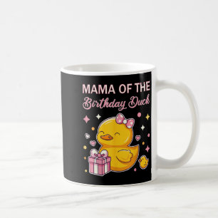 Mama Of The Birthday Duck Christmas Anime Party Ou Coffee Mug