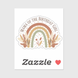 Mama Of The Birthday Girl Boho Rainbow Birthday