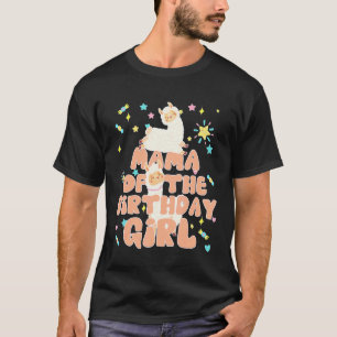 Mama Of The Birthday Girl Llama Matching Family T-Shirt