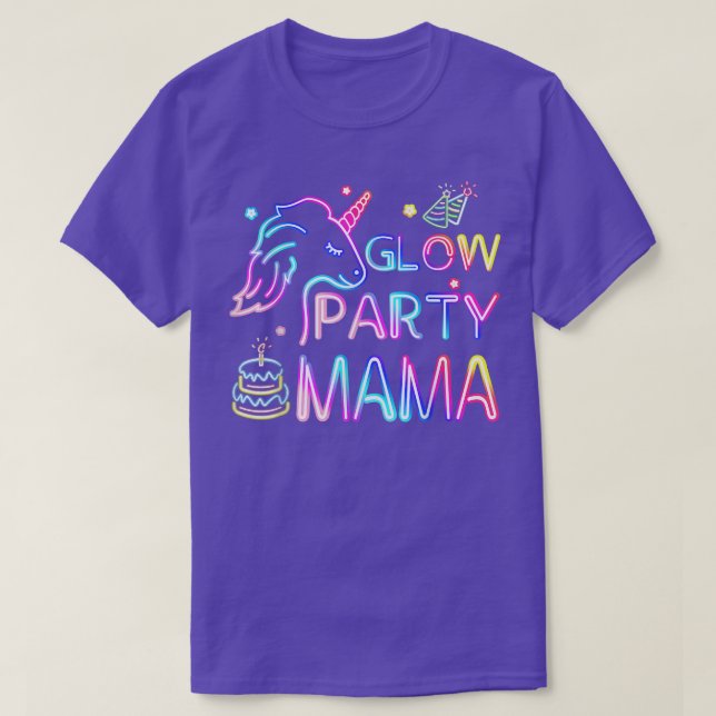 Mama Of The Birthday Unicorn Girl Matching Family  T-Shirt (Design Front)
