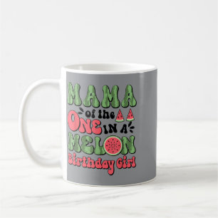 Mama Of The Cute 1st Birthday Watermelon Birthday Coffee Mug