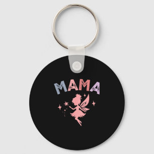 Mama Of The Little Fairy Birthday Girl Family Matc Key Ring