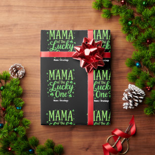 Mama Of The Lucky One First St. Patrick's Day Wrapping Paper