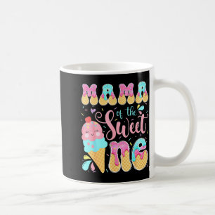 Mama of the sweet one ice cream 1st birthday girl coffee mug