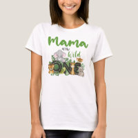 Mama of the Wild One Jungle Safari Animals match