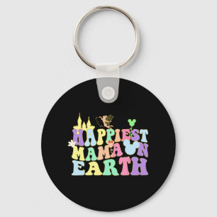 Mama On Earth Groovy Fun Mum Mummy Mother's Day Key Ring