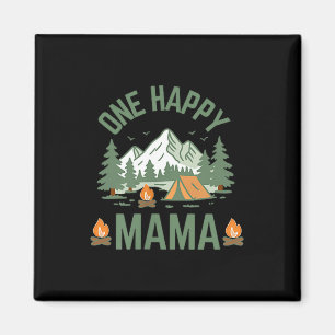Mama one happy camper 1st birthday camping magnet