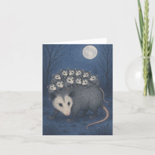 Mama Opossum Thank You Card