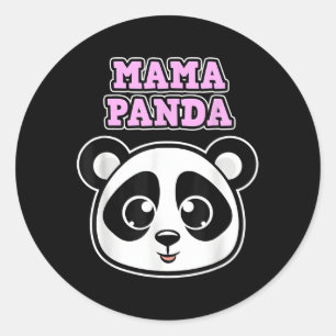 Mama Panda For And Mothers Panda Classic Round Sticker