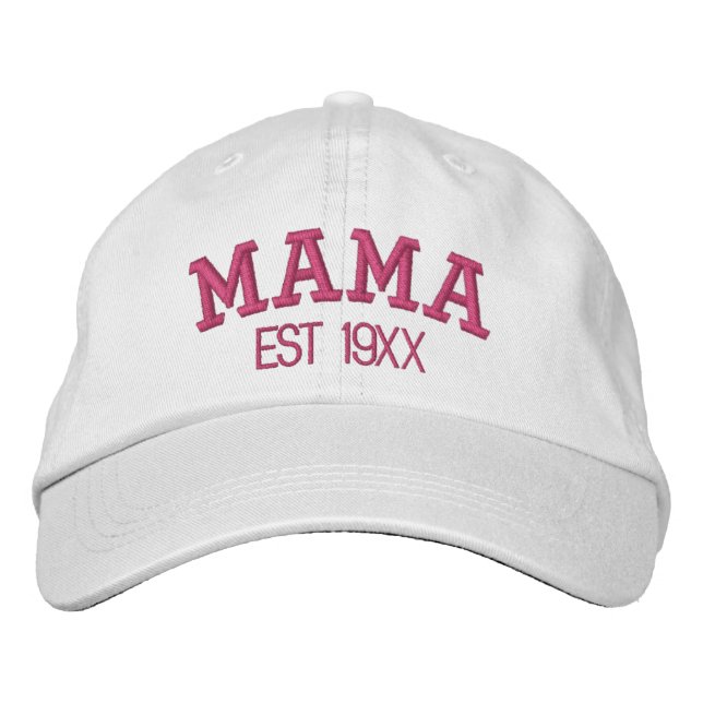Mama Personalised Mother's Day Gift Custom Text Embroidered Hat (Front)