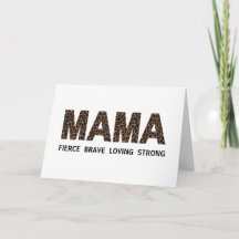 MAMA Personalised Text & Photo Mother's Day Card