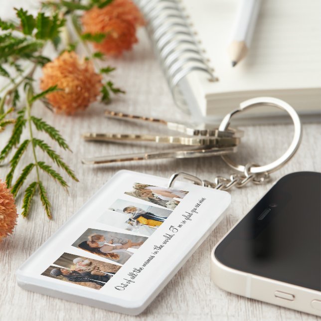 Mama Photo Collage Acrylic Keychain Mother's day (Front Right)