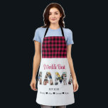 Mama Photo Collage Mother's Day Mum Birthday Apron<br><div class="desc">Celebrate the special moments with your mother with this Mama Photo Collage design. This customisable design is perfect for creating a personalised and heartfelt gift for Mother's Day and Birthday celebration. Craft a beautiful collage with the word MAMA, featuring cherished moments, creating a visual journey of the precious memories you've...</div>