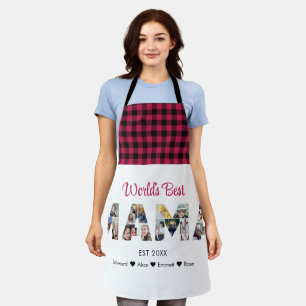 Mama Photo Collage Mother's Day Mum Birthday Apron