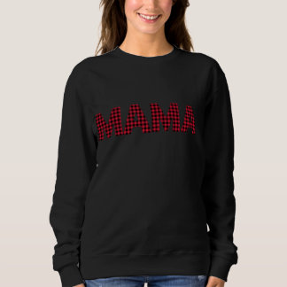 MAMA PLAID SWEATSHIRT
