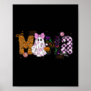 Mama Pumpkin Fall Coquette Lace Bow Thanksgiving M Poster