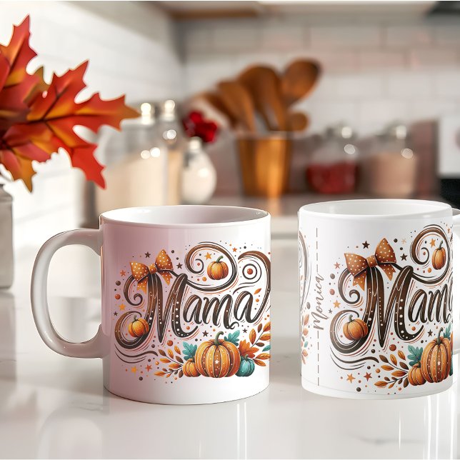 Mama Pumpkin Fall Thanksgiving name Coffee Mug (Mama Pumpkin Fall Thanksgiving name Coffee Mug)
