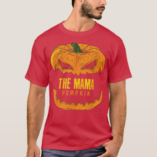 Mama Pumpkin Matching Family Group Halloween Party T-Shirt