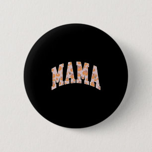 Mama Pumpkin Season Autumn Fall Y'all Leaves Thank 6 Cm Round Badge