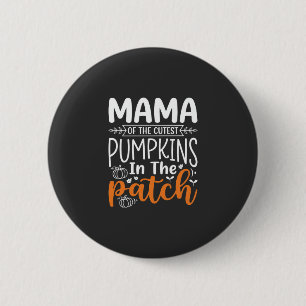 Mama Pumpkins Patch Halloween Design_1 6 Cm Round Badge