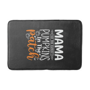 Mama Pumpkins Patch Halloween Design_1 Bath Mat