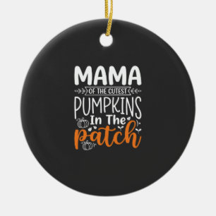 Mama Pumpkins Patch Halloween Design_1 Ceramic Tree Decoration