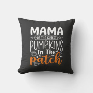 Mama Pumpkins Patch Halloween Design_1 Cushion