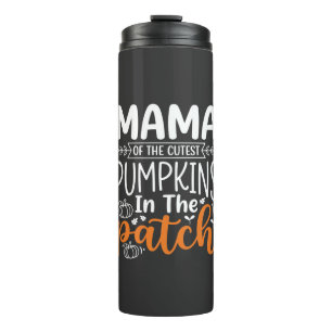 Mama Pumpkins Patch Halloween Design_1 Thermal Tumbler