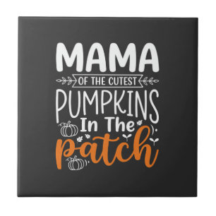 Mama Pumpkins Patch Halloween Design_1 Tile